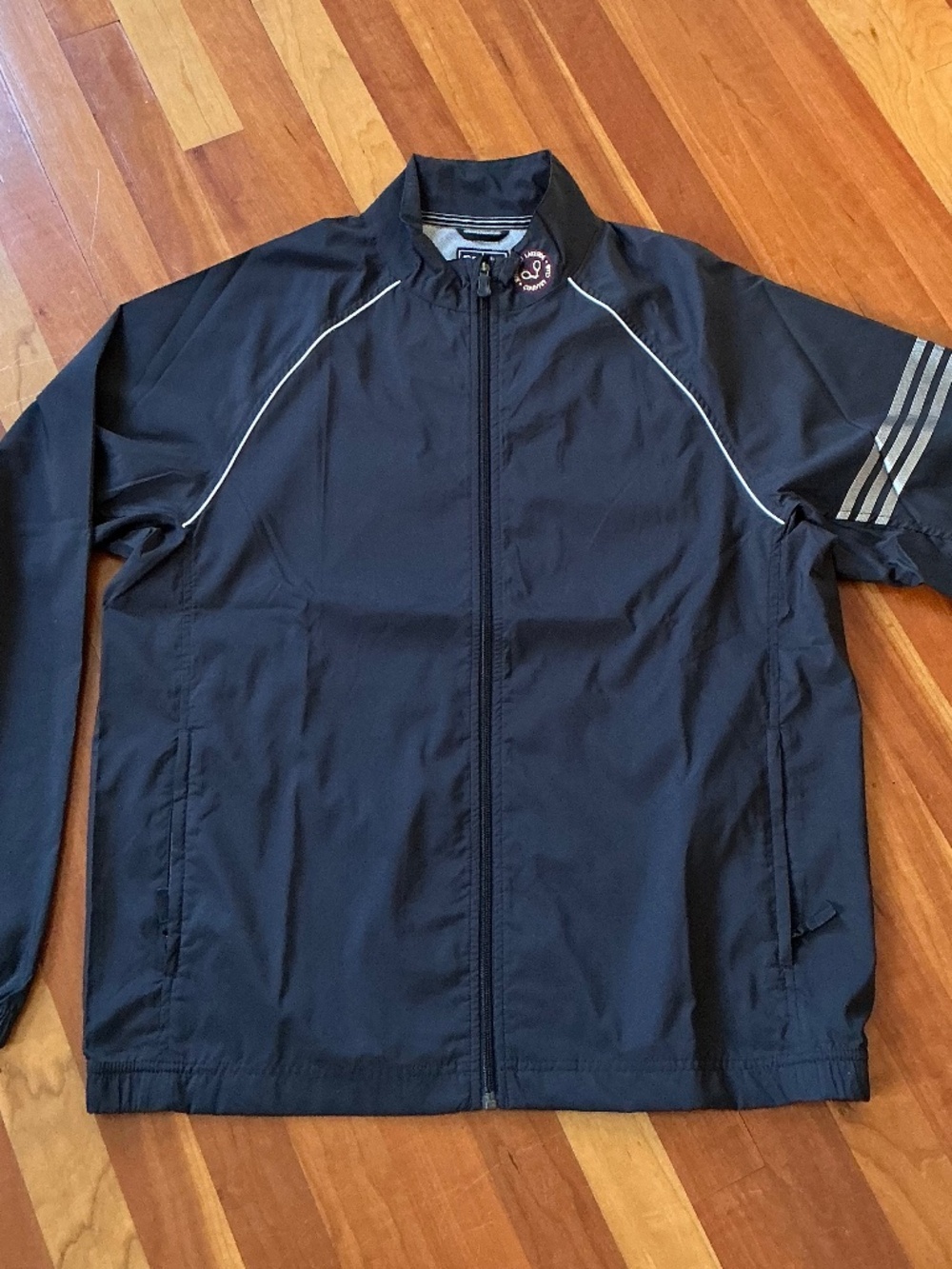 Adidas Windbreaker Golf Jacket Dark Gray NWOT Full Zip Medium